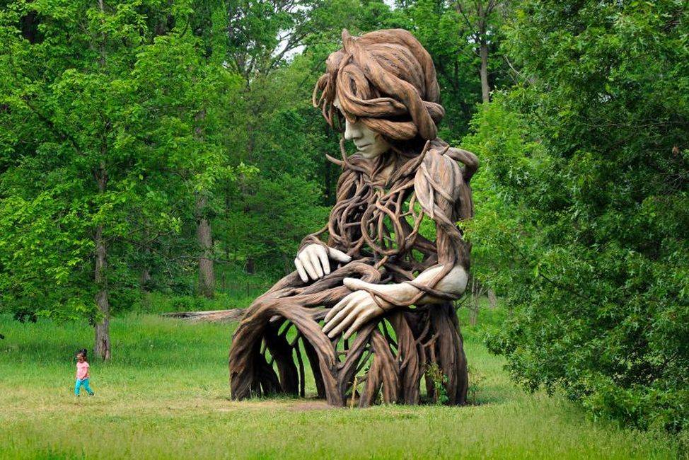 outdoor sculpture by daniel popper