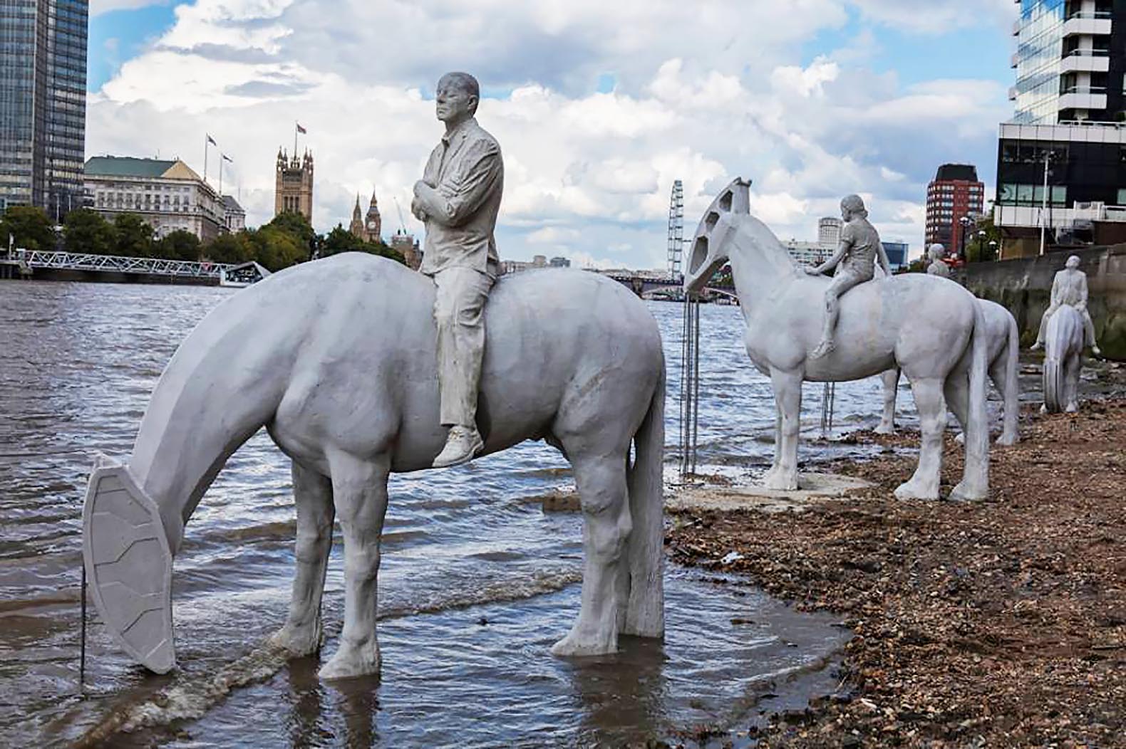 stunning sculpture the rising tide