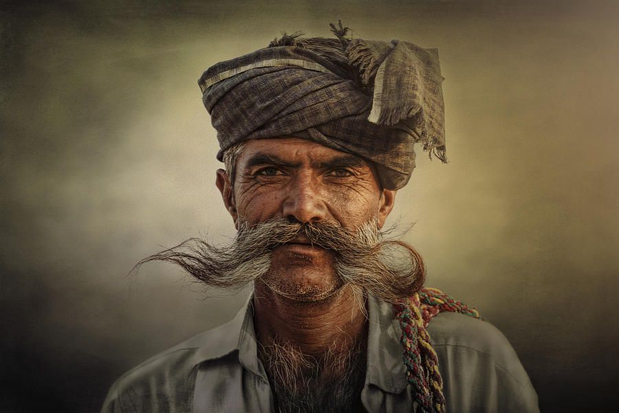 portrait photography old rajasthani man