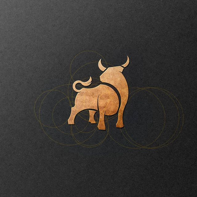 animal logo design bull