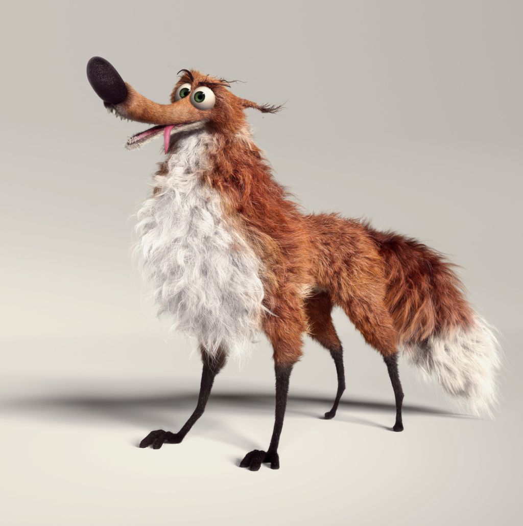 funny animal 3d model alfred fox by gabriela salmeron
