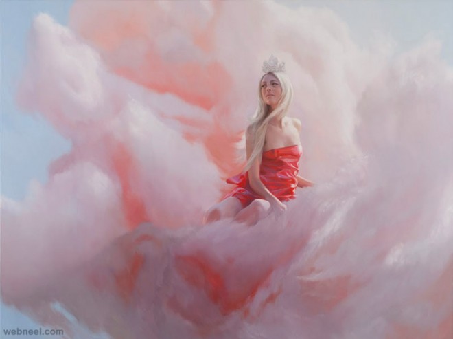 cotton candy painting by will cotton