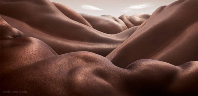 desert of backs body photoshopped by carl warner