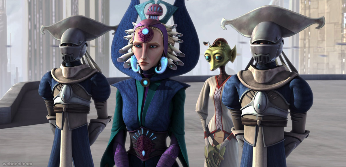 satine star war game characters 3d