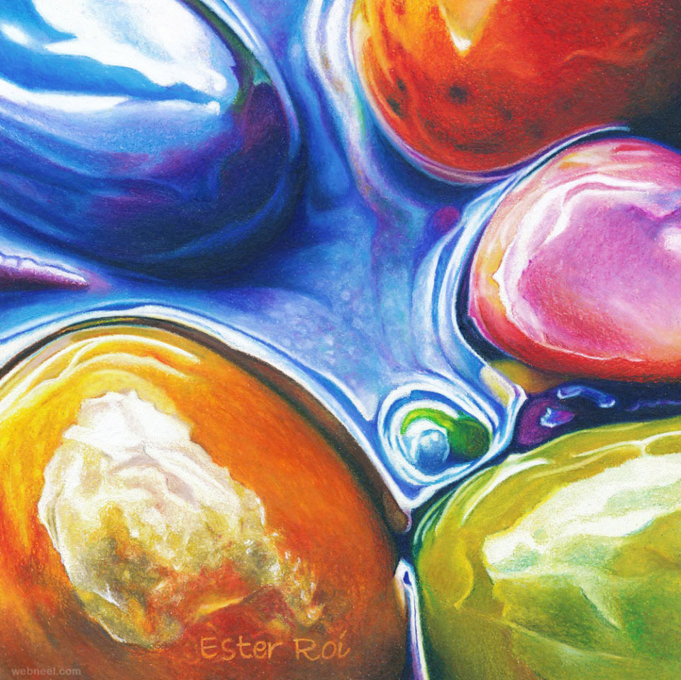 pebble stones painting by ester roi