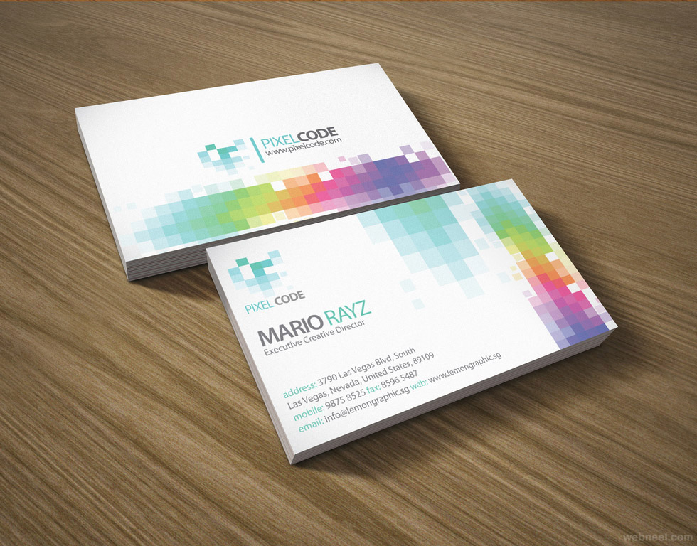 colourful business cards