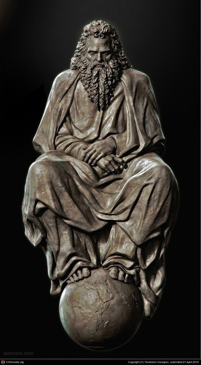 statue cg character by tsvetomir georgiev