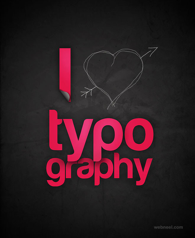 i love typography by mindcollision