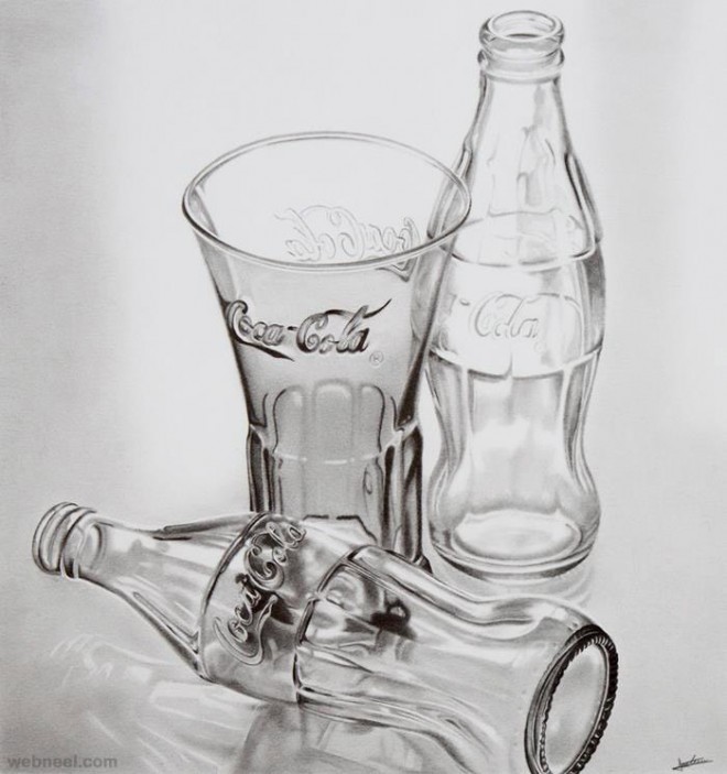 Wine glass Pencil drawing by Amelia Taylor | Artfinder