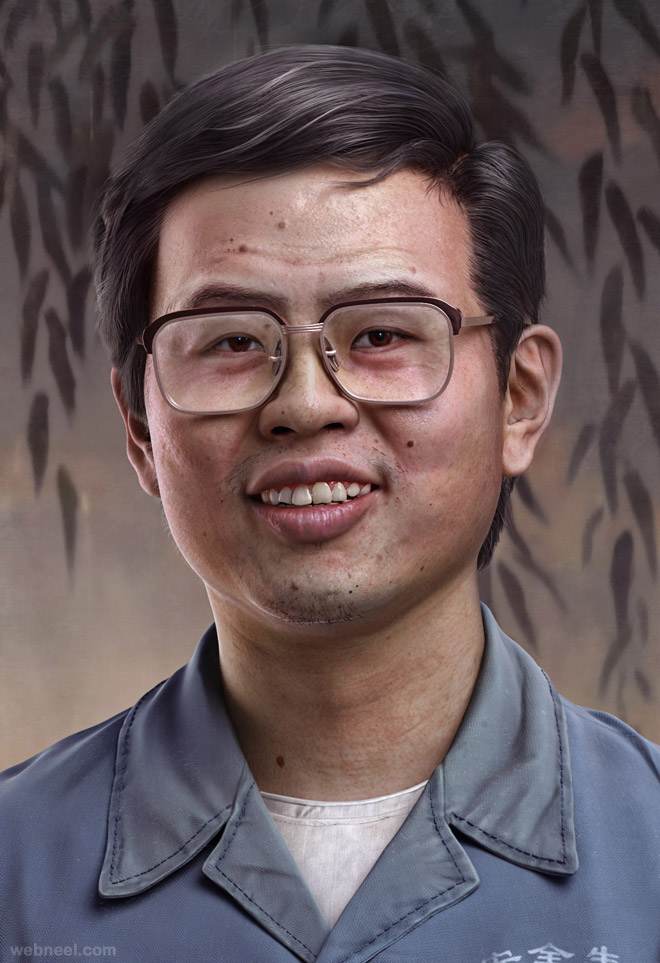 chinese man 3d character by yuzijiang