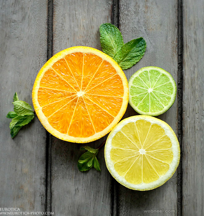 lemon orange food photography