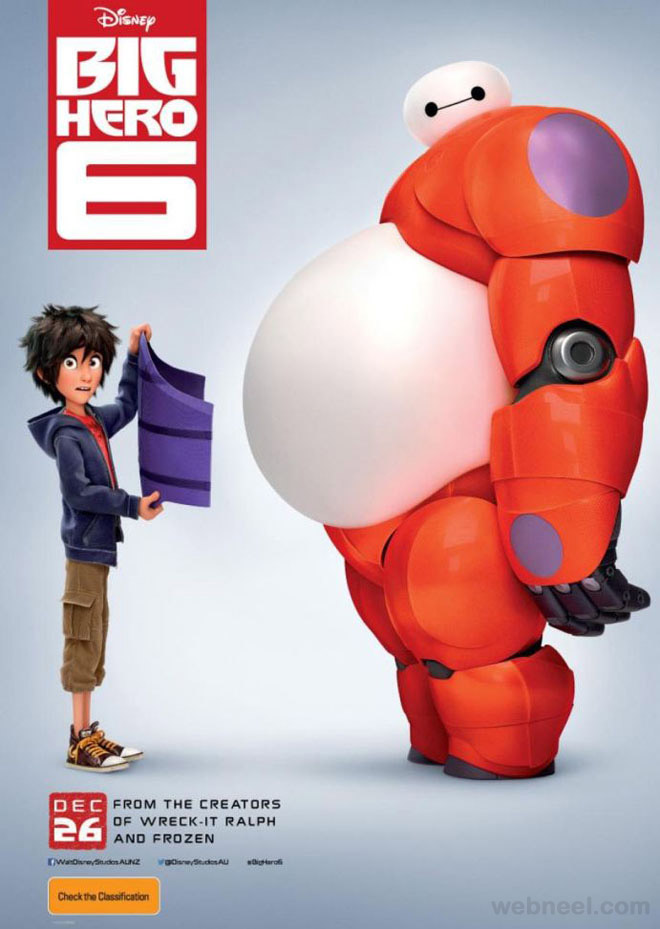 big hero 3d movie poster