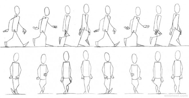 Female Walk Cycle Reference