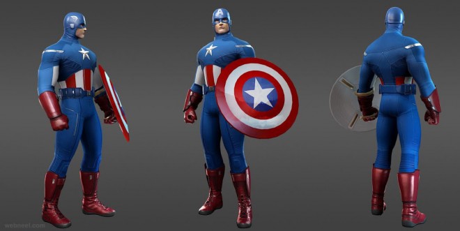 marvel heroes captain america avengers