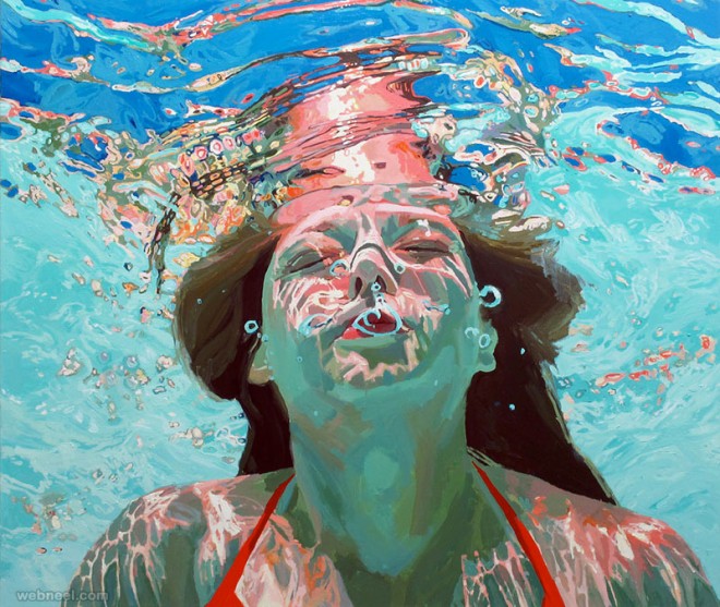 underwater paintings by samantha