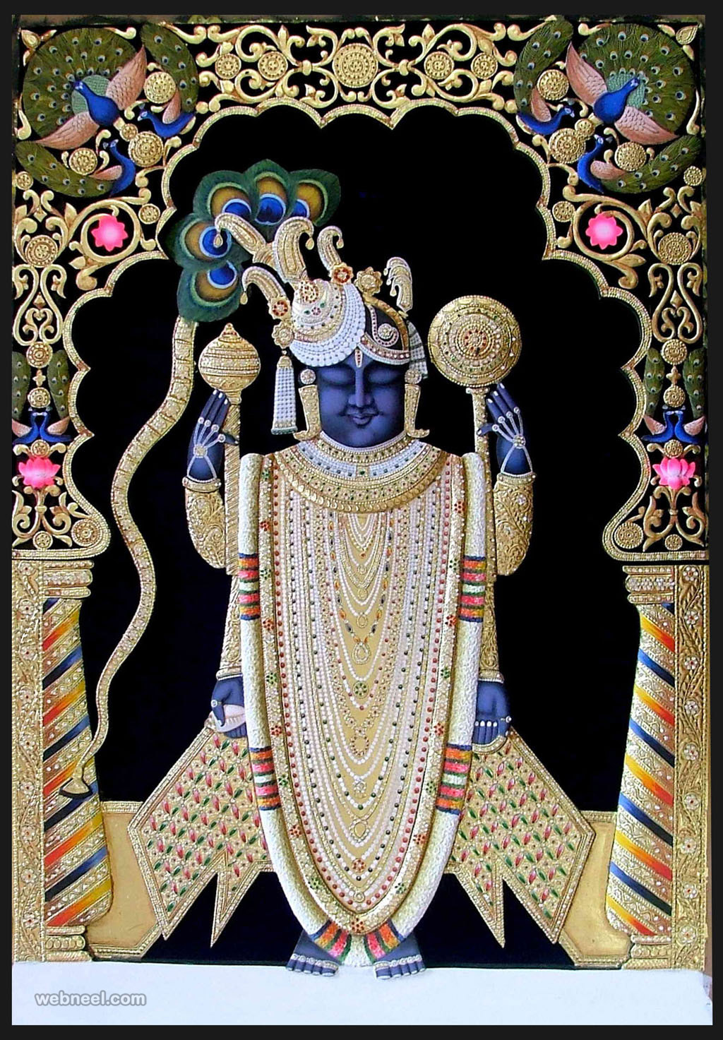 BestUBuy Tanjore Reverse Fibre Glass Painting A3 Size  Lord Krishna 297 x  420 mmMulticolor  Amazonin Home  Kitchen