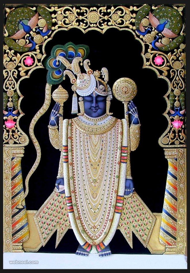 tanjore painting guruvayur krishna