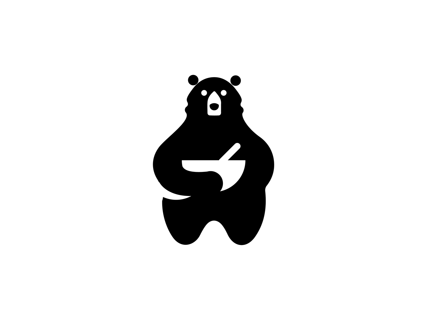 logo design bear by martigny matthieu