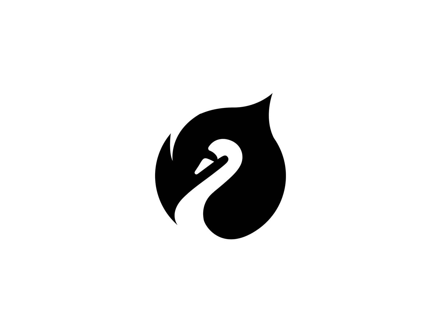 logo design swan by martigny matthieu