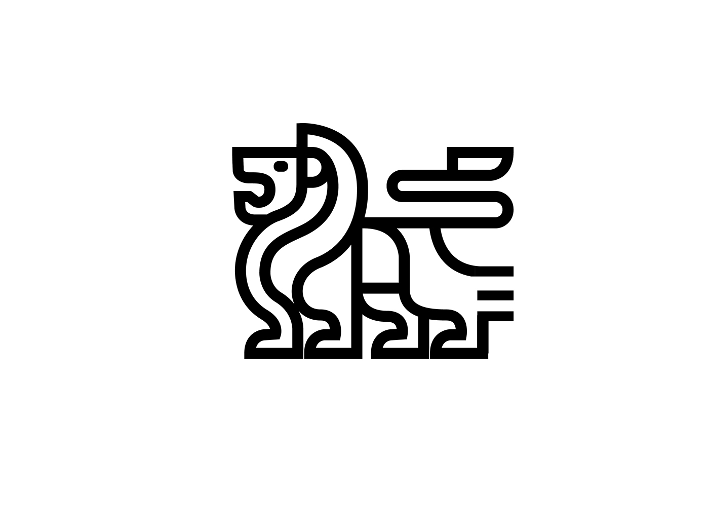 logo design lion by martigny matthieu
