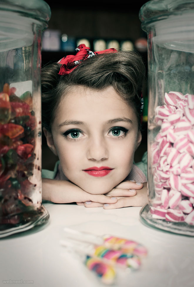 portrait photo kid candy by yvetteleur