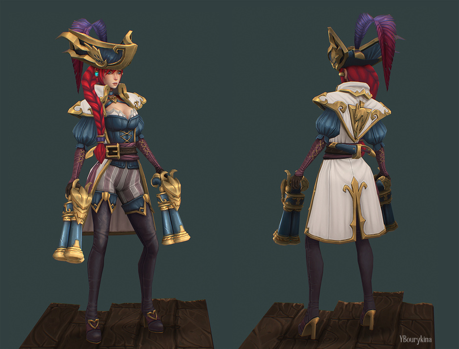 3d model captain fortune by yekaterina bourykina