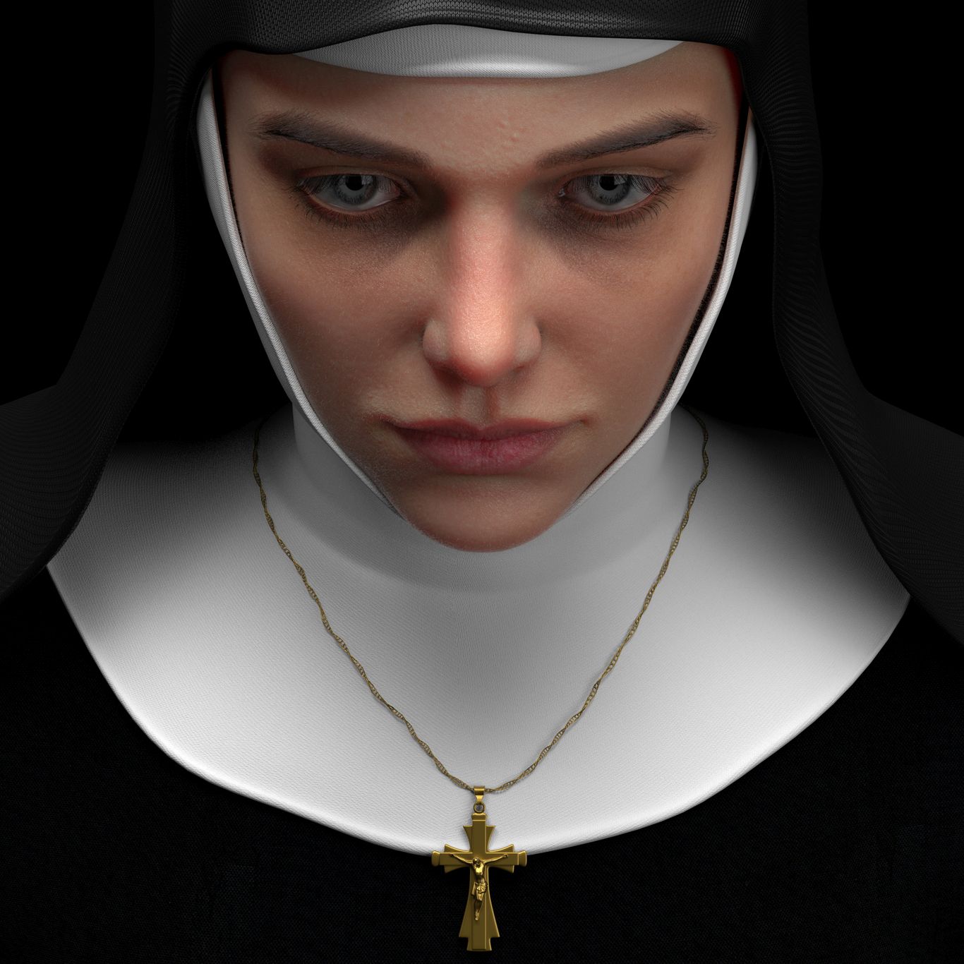 3d model nun by enkhbayarldr