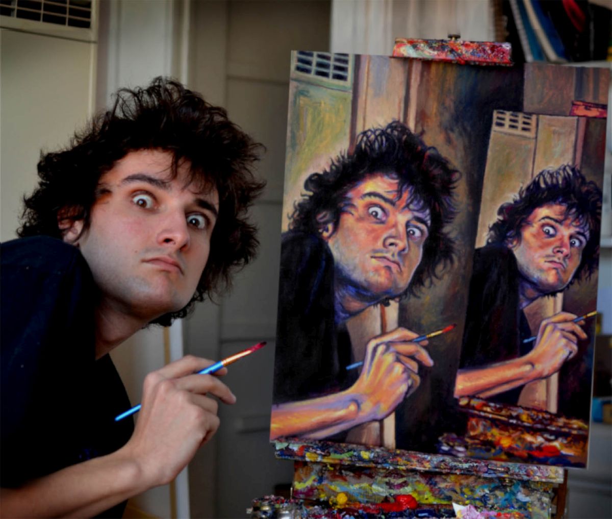 painting self portrait