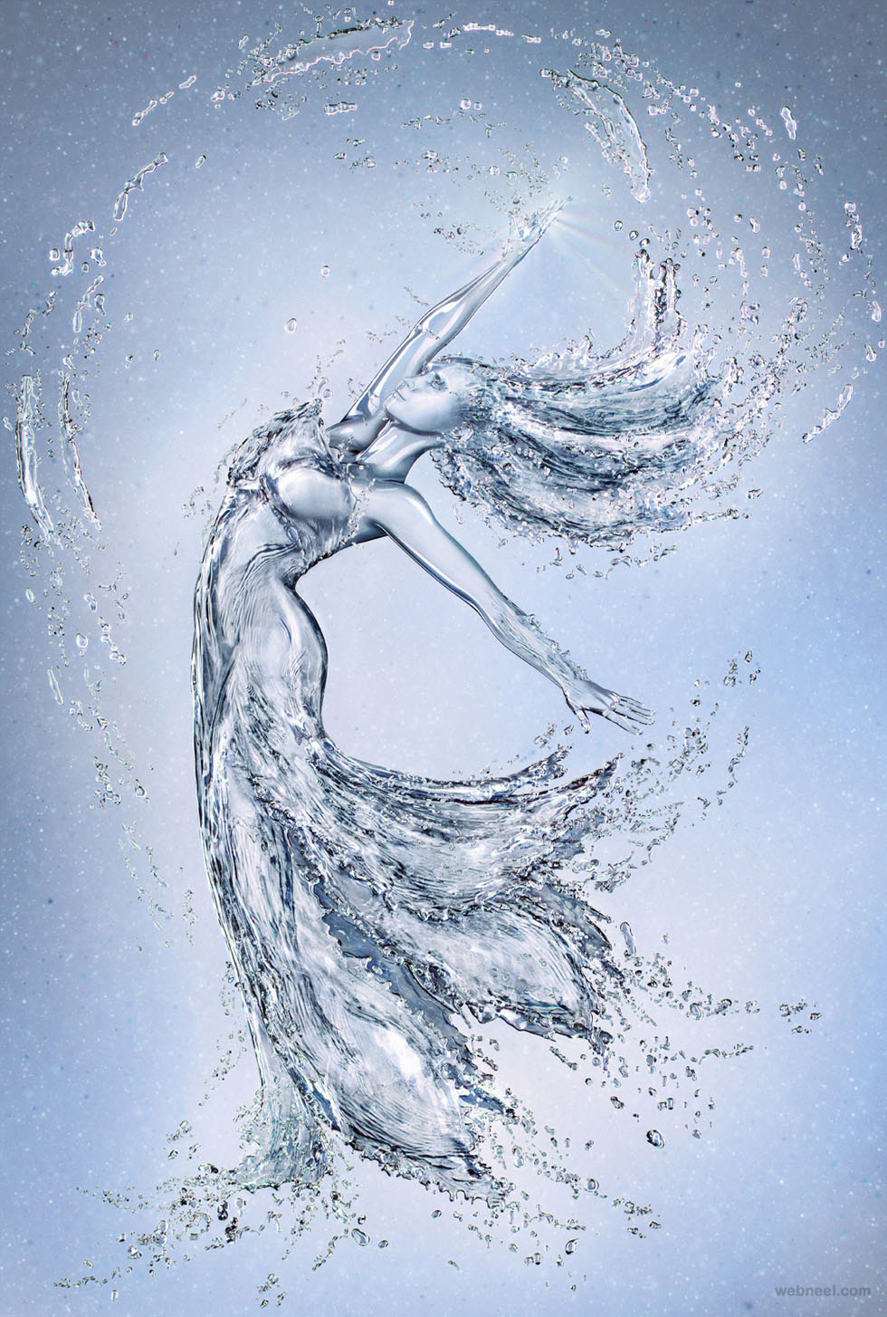 water woman sculpture 3d model by aleksandr kuskov