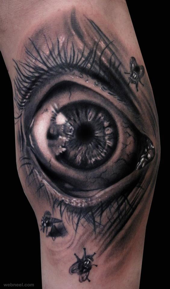 3d tattoo eye hand