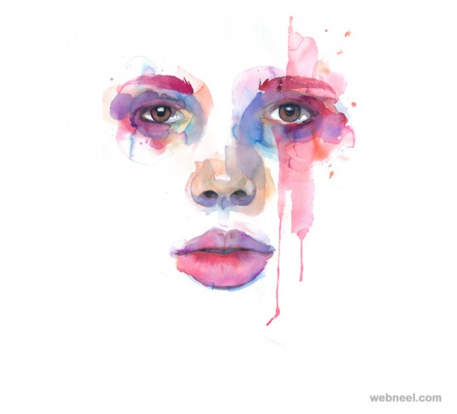 watercolor painting by marion bolognesi