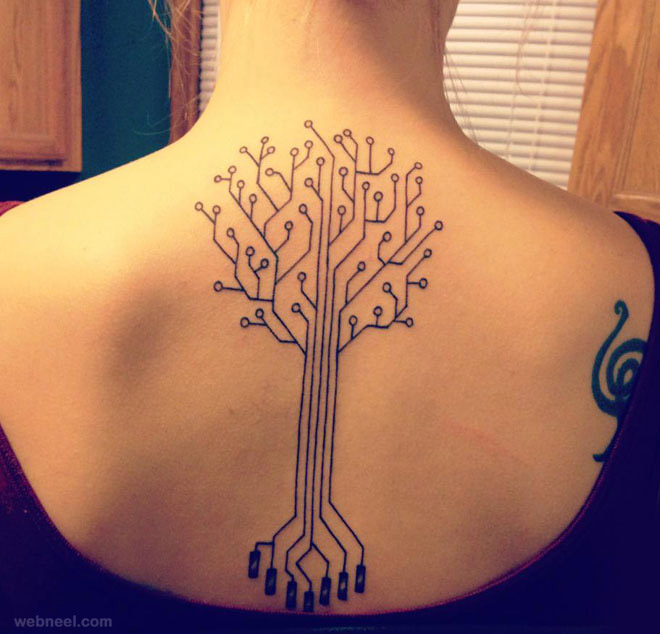 tree tattoo woman