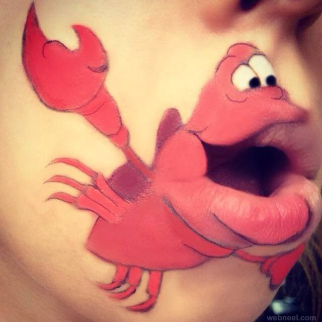 lip art crab