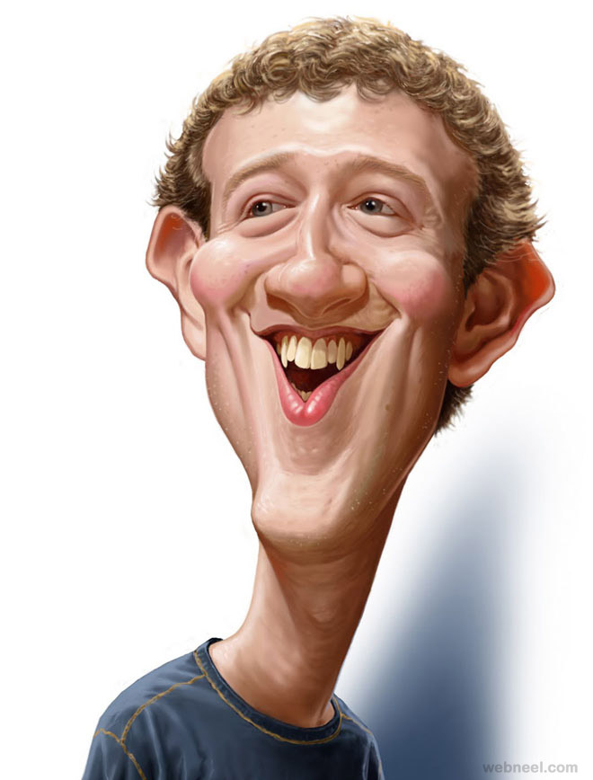 zuckerberg caricature by mahesh
