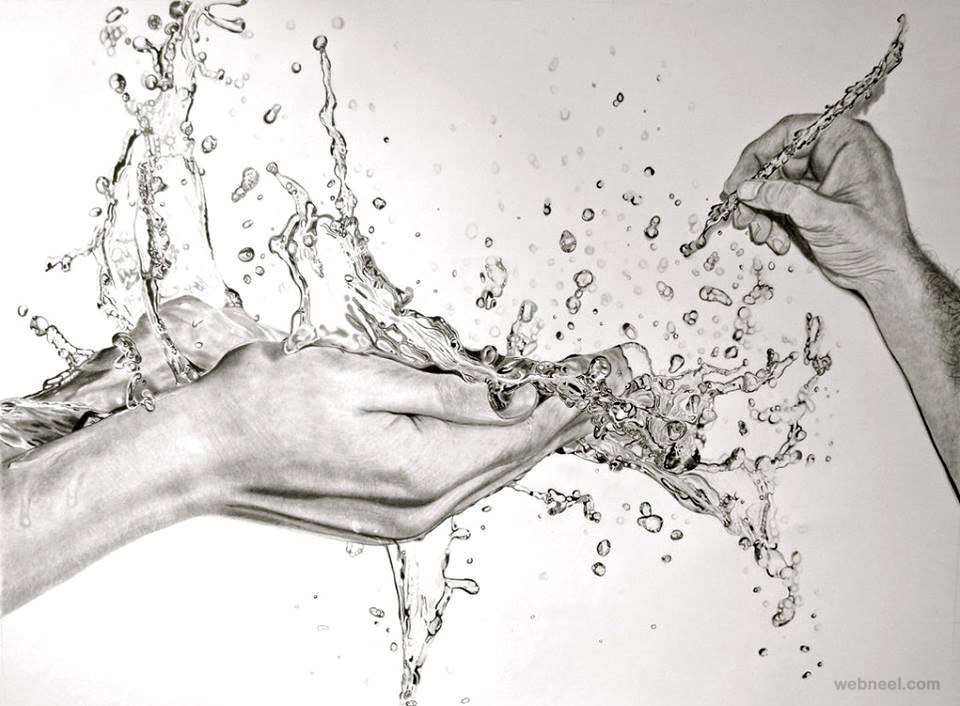 amazing drawing water