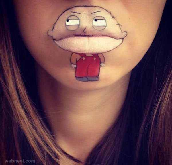 lip art funny by laura