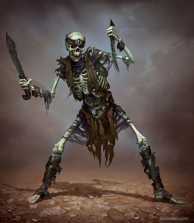 skeleton character design
