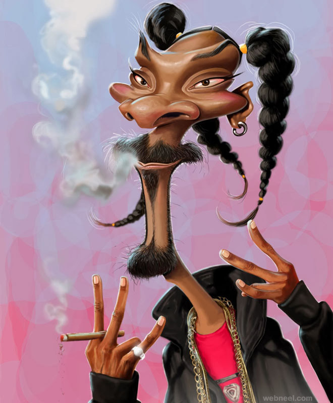 Snoop Dogg Caricature By Mahesh 4