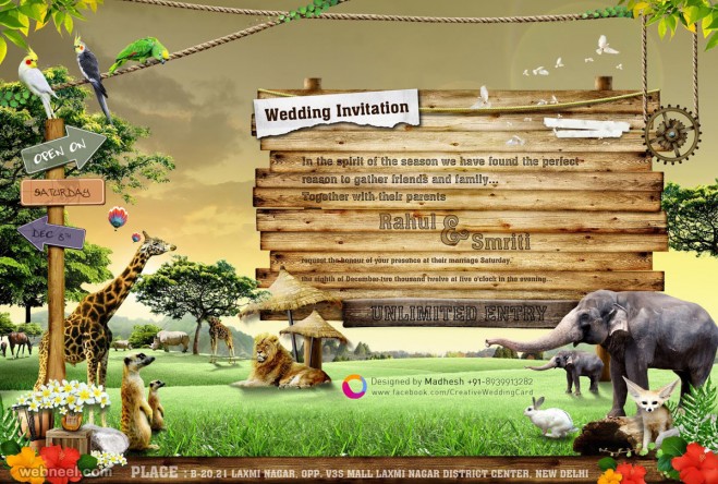 creative wedding invitation designs