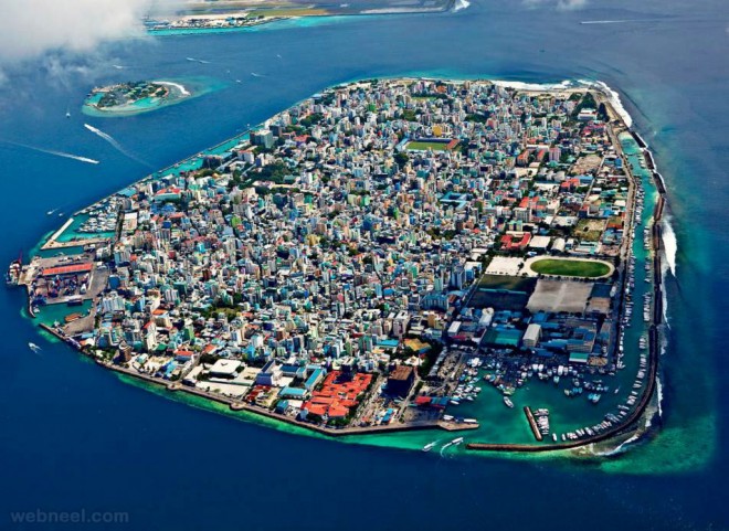 aerial photography maldives island
