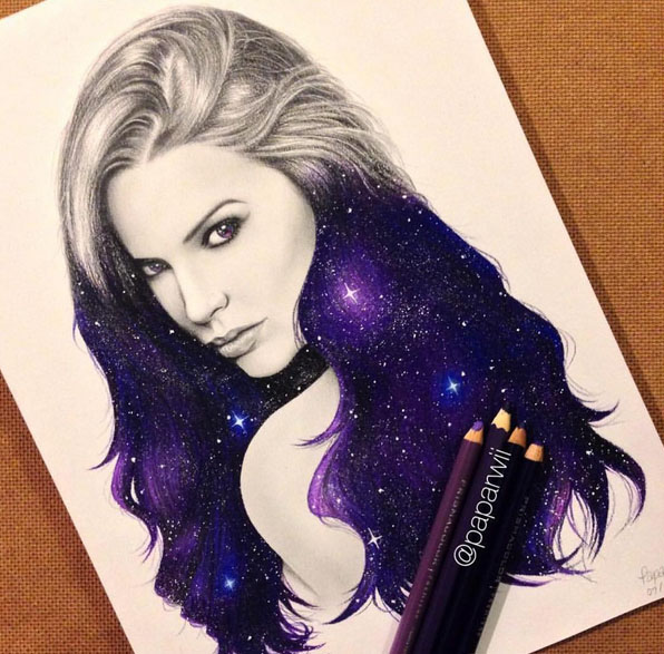 color pencil drawing by paparwee s