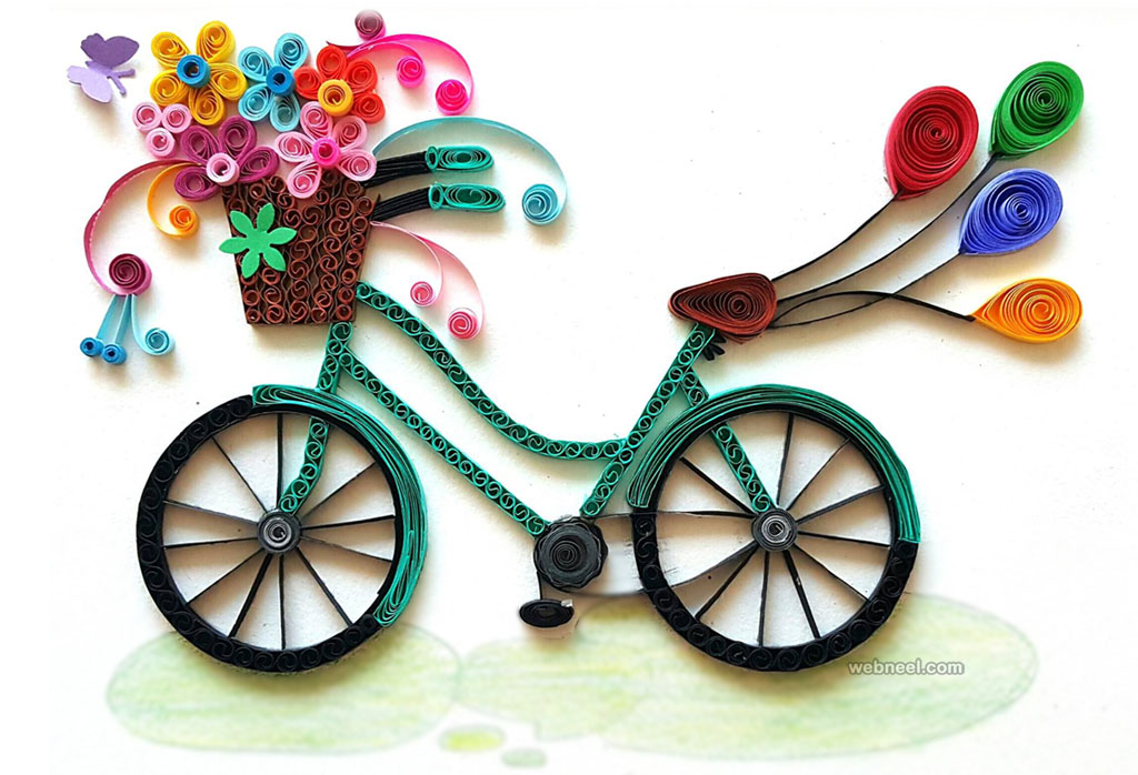 bicycle quilling art