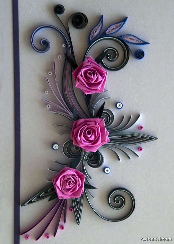 quilling roses by neli