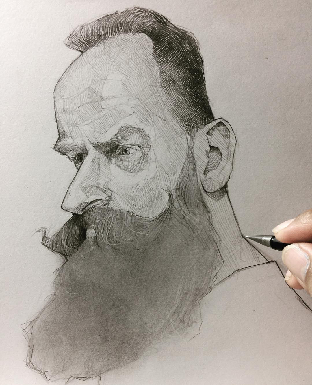 beard caricatures by efrain malo
