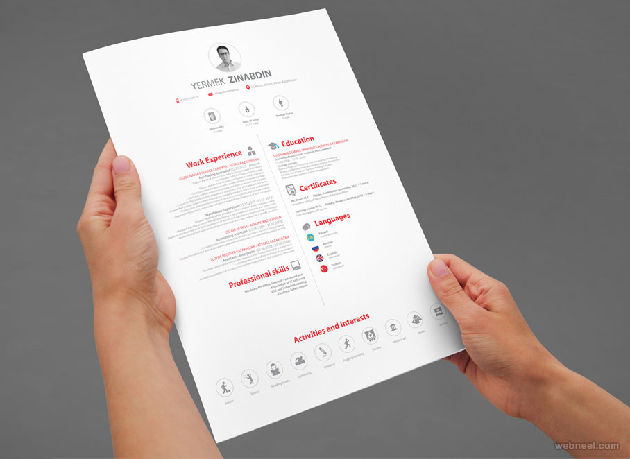 resume design by haroonrasheed