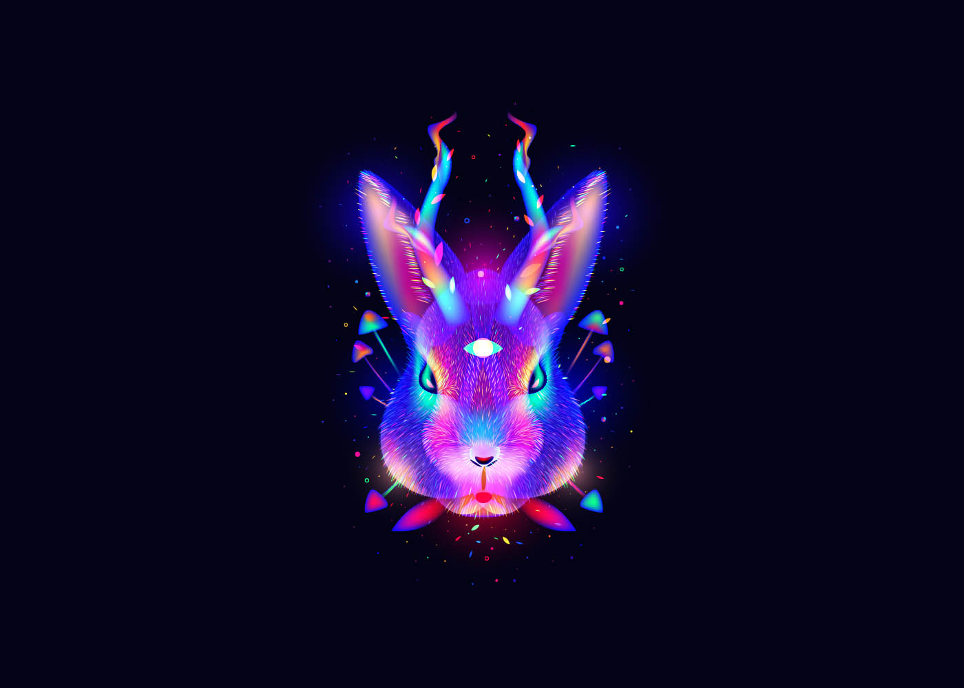 digital art rabbit by ilya shapko