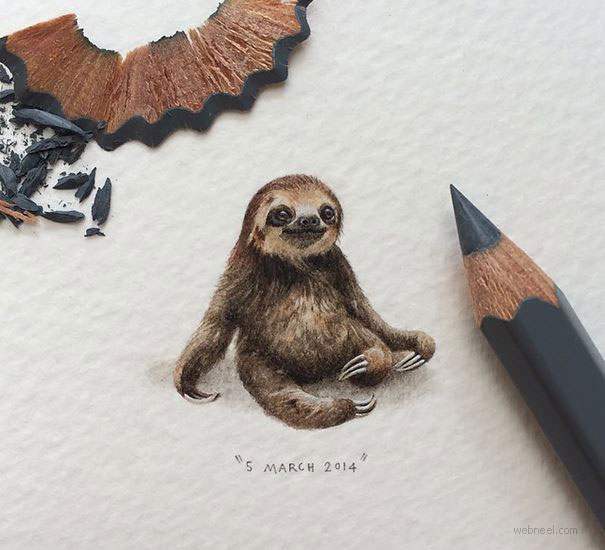 miniature painting artwork animal