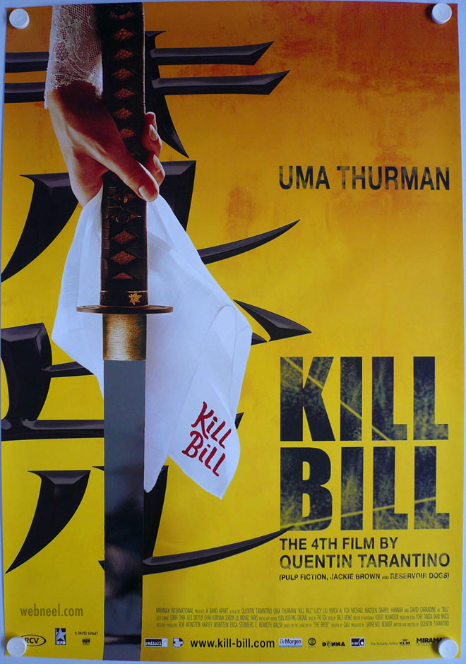 movie poster design killbill mylar