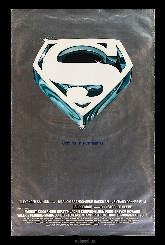 movie poster design superman mylar