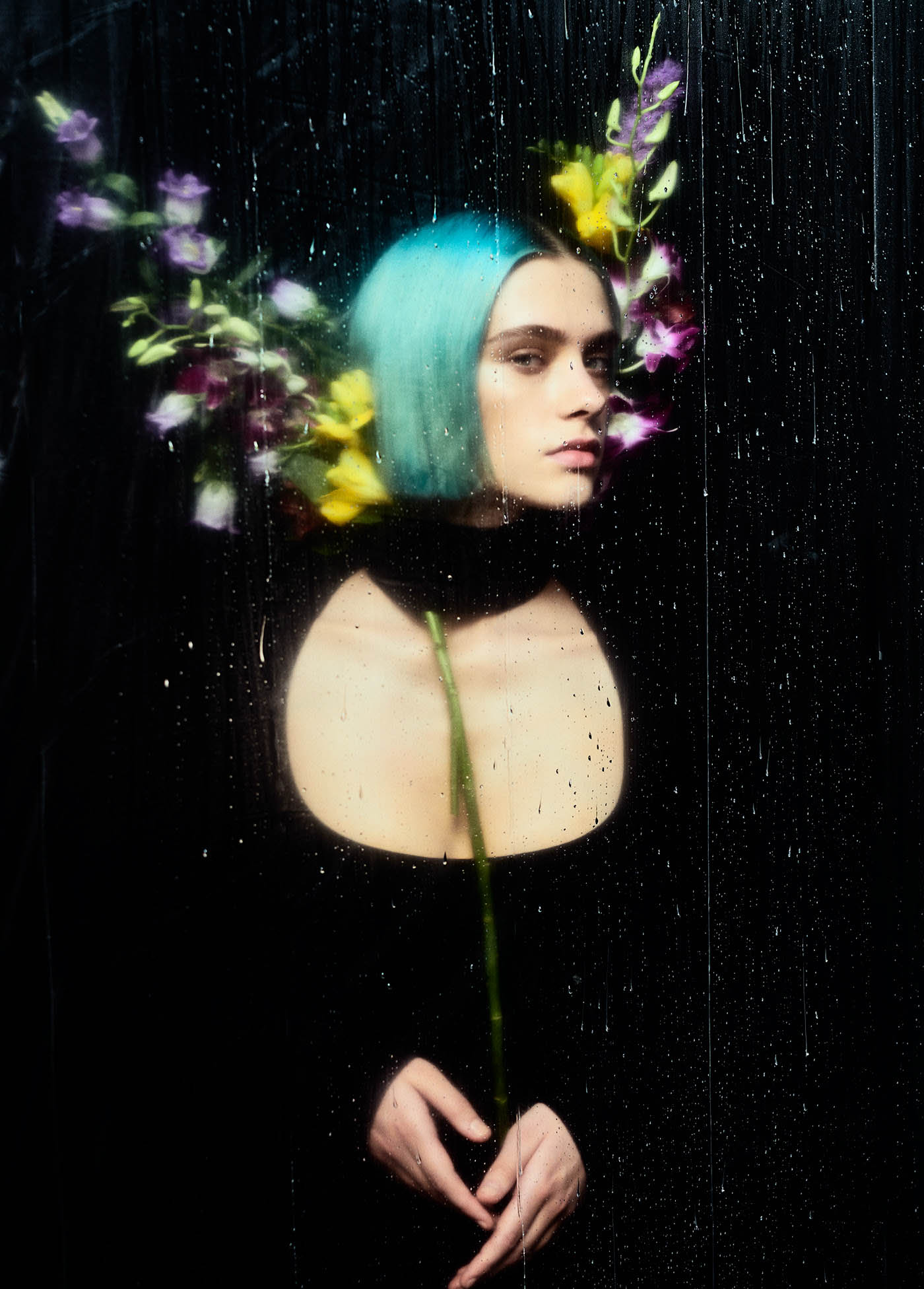 fashion photography flowers by elizaveta porodina